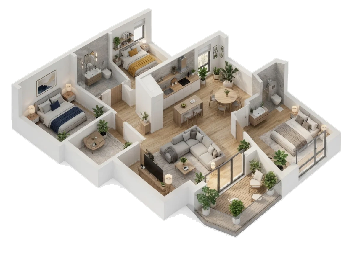 Floor plan drawing of The Taft